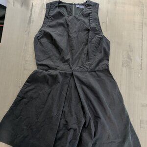 GAP Linen Pleated Midi Dress with Pockets